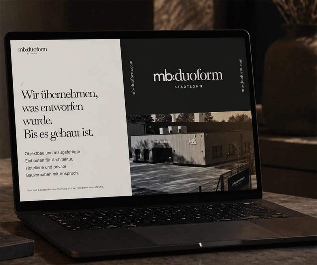 Strategische Website Objekteinrichter mb:duoform von Langenfeld